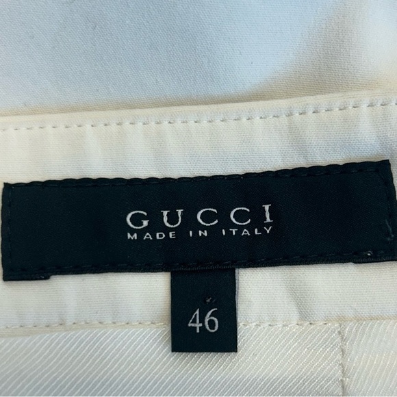 Gucci ivory white pencil skirt stretch lined Sz 46 - Picture 4 of 14